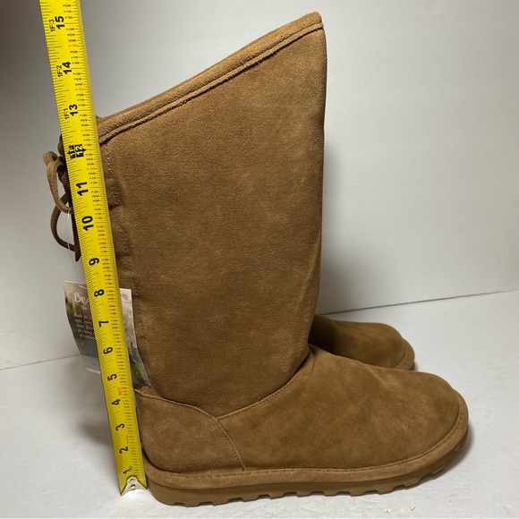 New BearPaw Women’s Phylly Hickory II Tan Suede Lace-Up Boots Size 11 - Picture 14 of 16